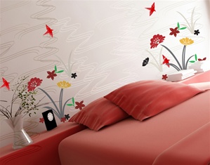 Asian Garden wall decals stickers