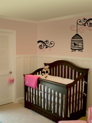 Birdcage wall decal sticker