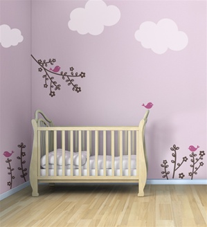 Birdie Buds wall decals stickers