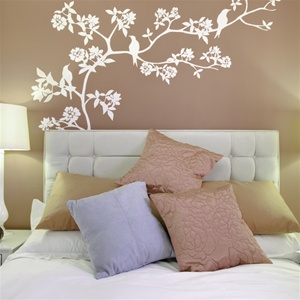 Cherry Blossom Branch with birds wall decal sticker