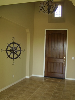 Compass wall decal sticker