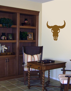 Cow Skull western wall decal sticker