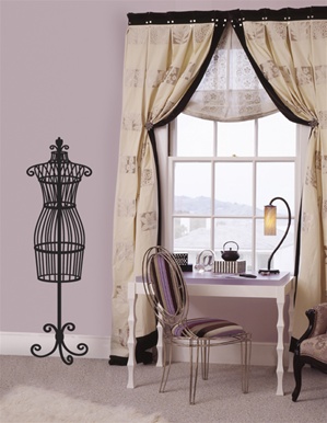 Dress Form wall decal sticker