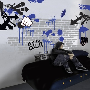 Graffiti Street Style wall decal stickers