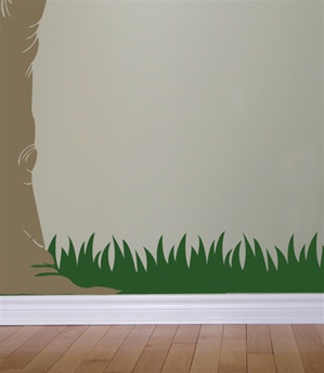 Grass wall decals stickers