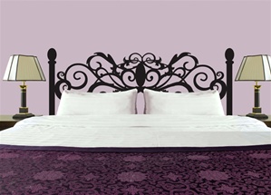 Curly Headboard wall decal sticker