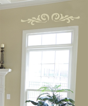 Door Header Swash Ornament wall decal sticker