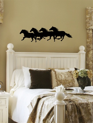 Wild Horses western wall decal sticker