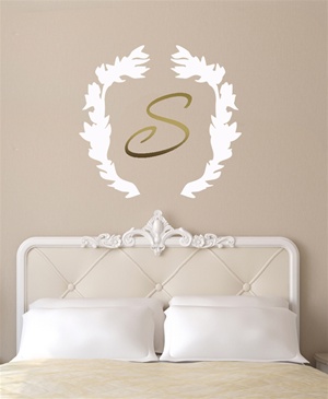 Laurel Wreath wall decal sticker