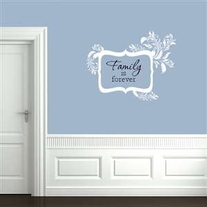 Leafy Scallop Message Frame Wall Decals Stickers