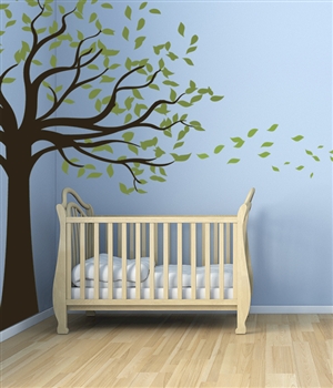 Leafy Shade Tree wall decal sticker