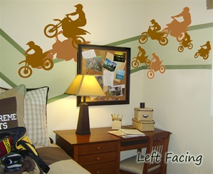 Motorbikes wall decals stickers