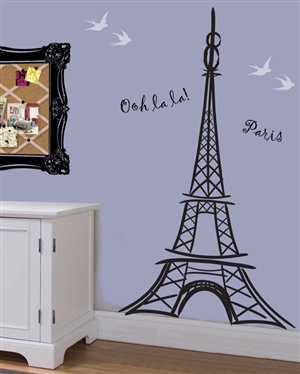 Artful Eiffel Tower wall decal sticker