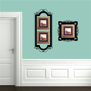 Ornamental Frame Wall Decal Sticker Set