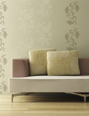 Paisley decorative wall decals stickers