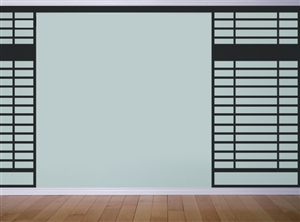 Japanese Screen wall decals stickers