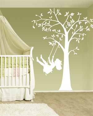 Swing! Tree wall decals stickers