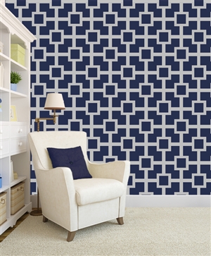 Square Maze Wallpaper Pattern wall decals stickers